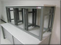 Closeup of Equipment Rack Workstation 13U Bay