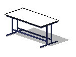 Recessed Table Leg Workstation