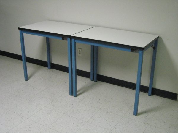 Economy Workbench A-109PE-01-BlueFrameWhiteTopDouble