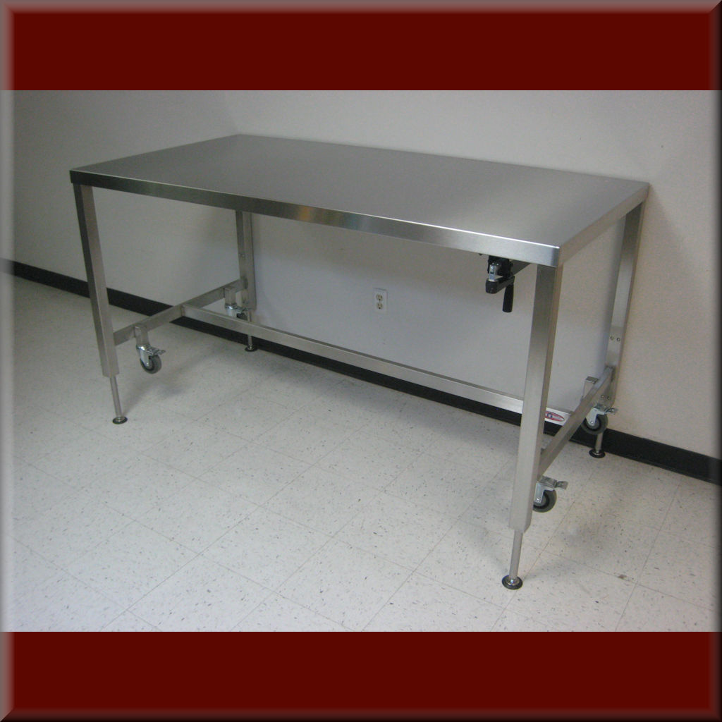 Rdm Stainless Steel Adjustable Height Table Model A107p Ss