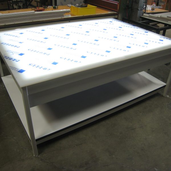 led light table glass drafting