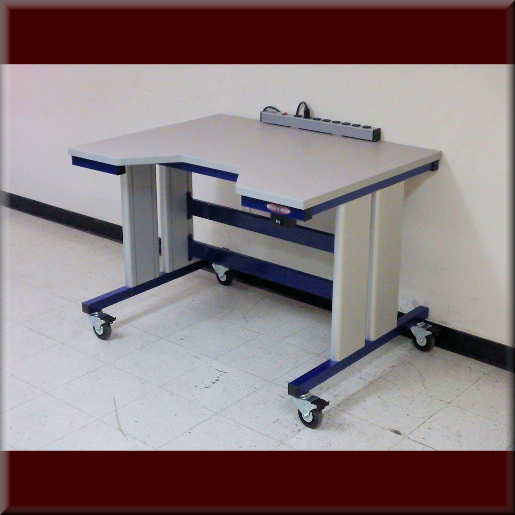 Ergonomic ADA Lift Table i-107P-ADA-CSTR-DKBLUE-01